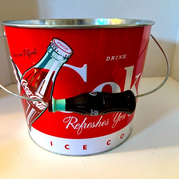 Coca Cola Other - Coca Cola Red Party Ice Bucket with Bottle Handle